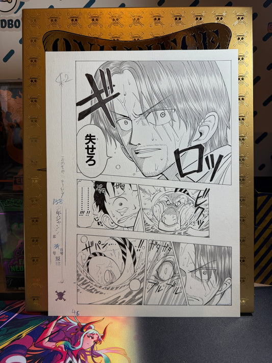 Page Originale imprimé One Piece Tome 1 P 46 Nb Edition Limitée : Romance Dawn – L’Aube de l’Aventure
