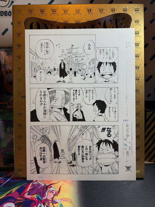 Page Originale imprimé One Piece Tome 1 P 49 Nb Edition Limitée : Romance Dawn – L’Aube de l’Aventure
