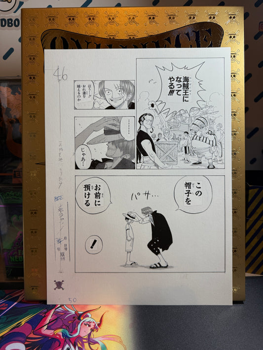 Page Originale imprimé One Piece Tome 1 P 50 Nb Edition Limitée : Romance Dawn – L’Aube de l’Aventure