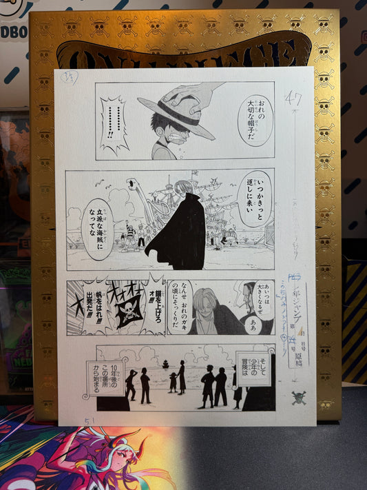 Page Originale imprimé One Piece Tome 1 P 51 Nb Edition Limitée : Romance Dawn – L’Aube de l’Aventure