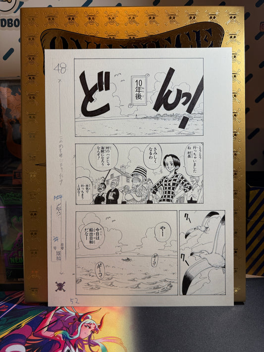 Page Originale imprimé One Piece Tome 1 P 52 Nb Edition Limitée : Romance Dawn – L’Aube de l’Aventure