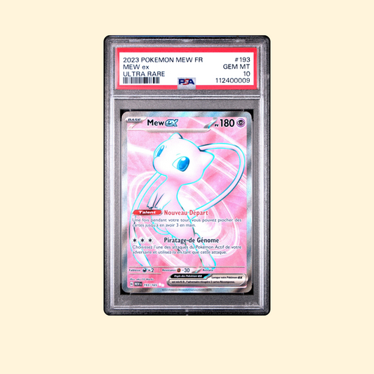 Carte Pokémon Mew EX 193/165 PSA 10 [FR] 2023 151 Ultra Rare