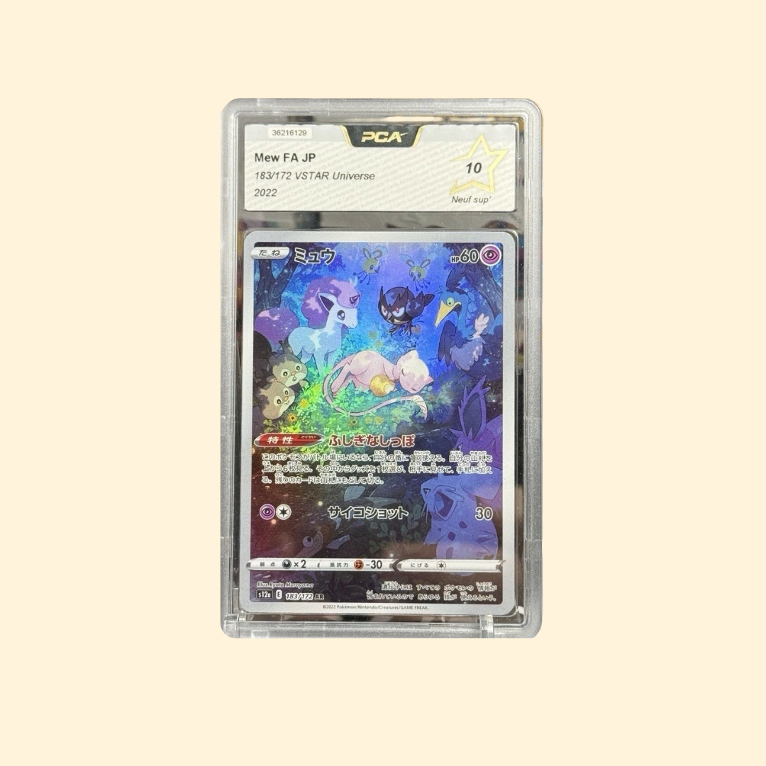Carte Pokémon PCA 10 – Mew 183/172 AR – VSTAR Universe s12a (2022) Japonaise