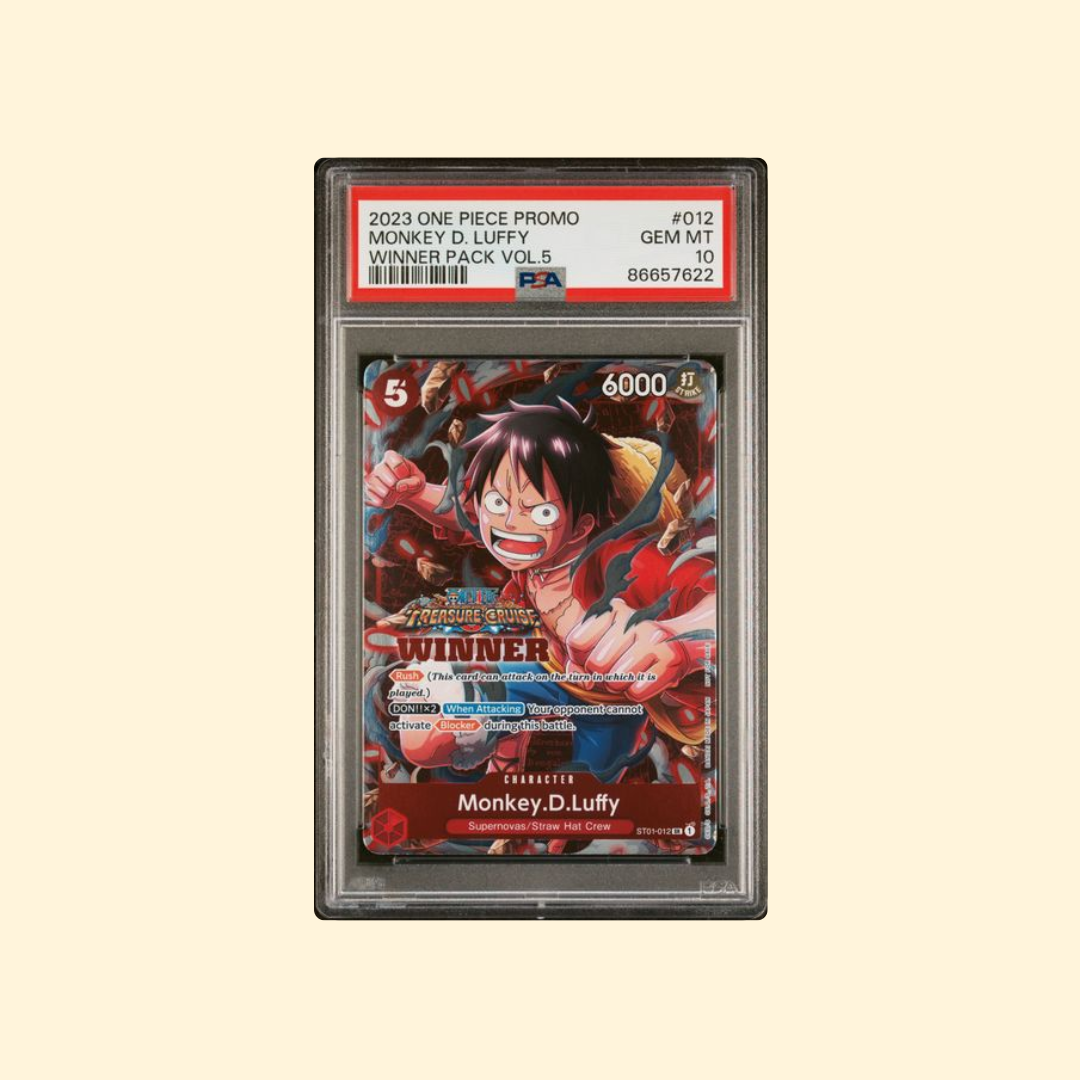 2023 One Piece Promos ST01-012 Monkey D. Luffy – Winner Pack Vol.5 PSA 10