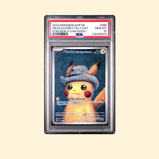 Carte Pokémon Pikachu 085 SVP PSA 10 [EN] 2023 Promo Black Star x Van Gogh