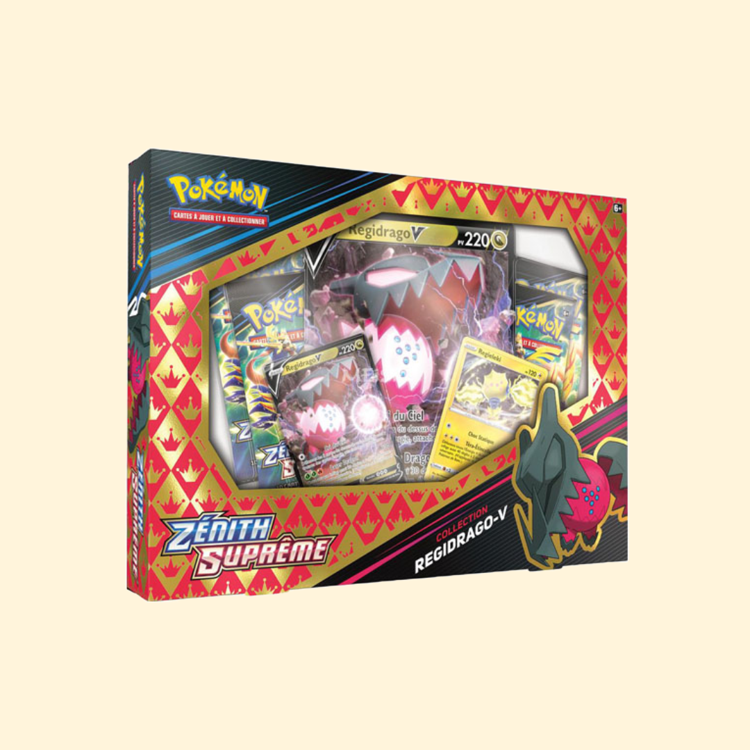 Coffret Pokémon Zénith Suprême 4 Boosters - Regidrago-V - Français
