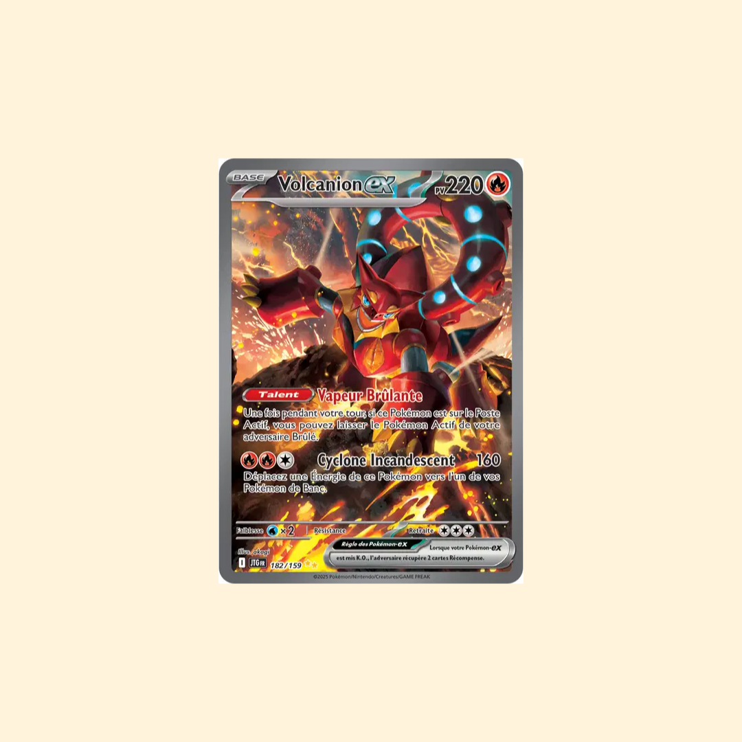 Carte Pokémon Volcanion ex JTG 182/159 - Aventures Ensemble - Français