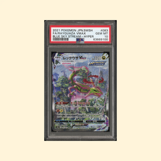 Carte Pokémon Rayquaza VMAX S7R 083/067 - Blue Sky Stream - PSA 10 - Japonais