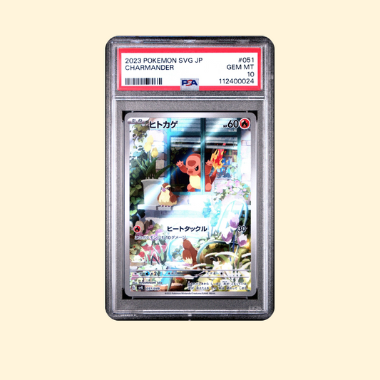 Carte Pokémon Salamèche 051/049 PSA 10 [JP] 2023 Deck Spécial Venusaur & Charizard