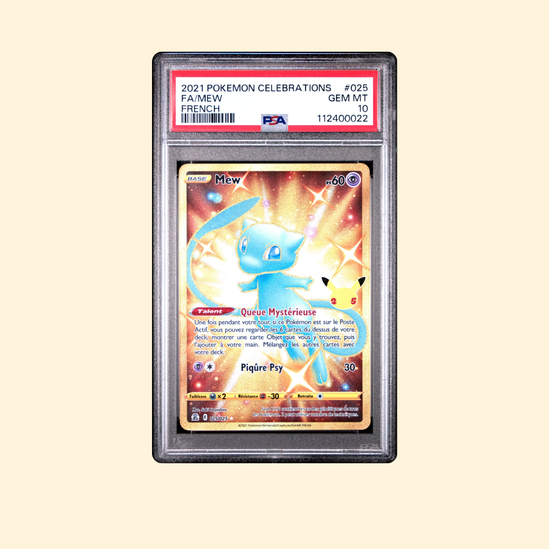 Carte Pokémon Mew 025/025 PSA 10 [FR] 2021 Célébrations des 25 ans