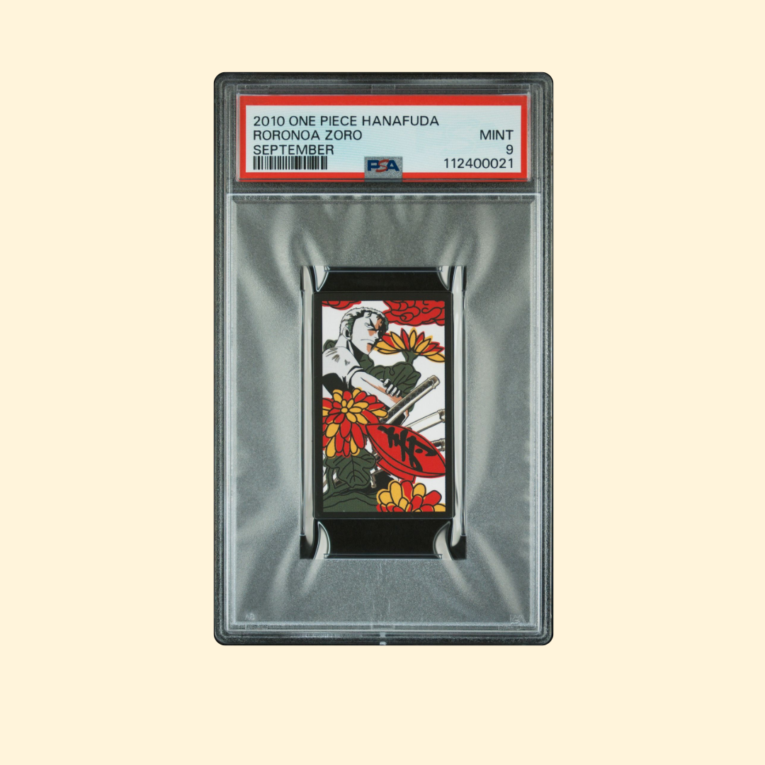 Hanafuda One Piece Roronoa Zoro Septembre PSA 9 [JP] 2010