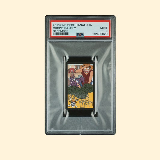 Hanafuda One Piece Luffy & Chopper Décembre PSA 9 [JP] 2010