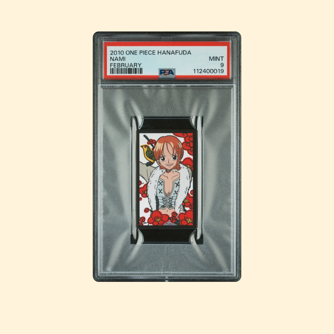 Hanafuda One Piece Nami Février PSA 9 [JP] 2010