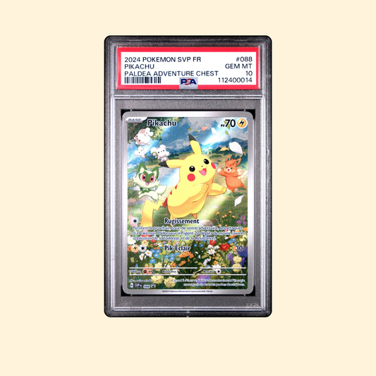 Carte Pokémon Pikachu 088 SVP PSA 10 [FR] 2024 Promo Coffret Aventure Paldea