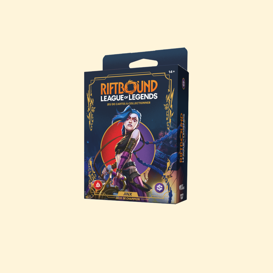 (abimé) Deck Riftbound : League of Legends TCG - Jinx - Version Française
