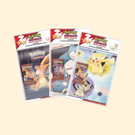 Carte à collectionner Pokémon EV10 Pack Portfolio + Booster Modèle aléatoire