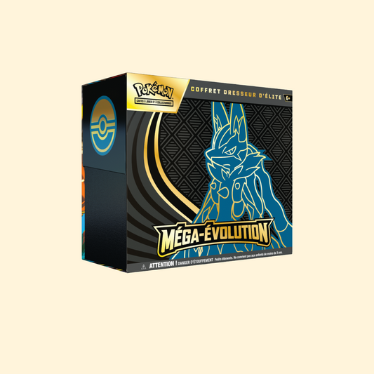 [PRÉCOMMANDE] Coffret Pokémon Dresseur d’Élite Lucario – ME01 Méga-Évolution