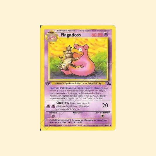 Carte Pokémon Flagadoss 043/62 - Fossile - Français