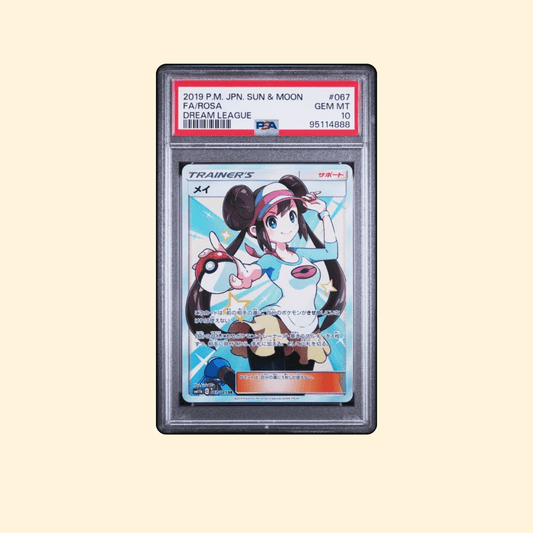 Carte Pokémon PSA 10 – Rosa 067/049 – Full Art – Sun & Moon Dream League SM11b – Japonaise