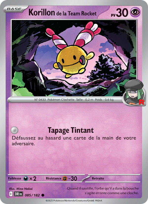 Carte Pokémon Korillon de la Team Rocket 085 Rivalités Destinées