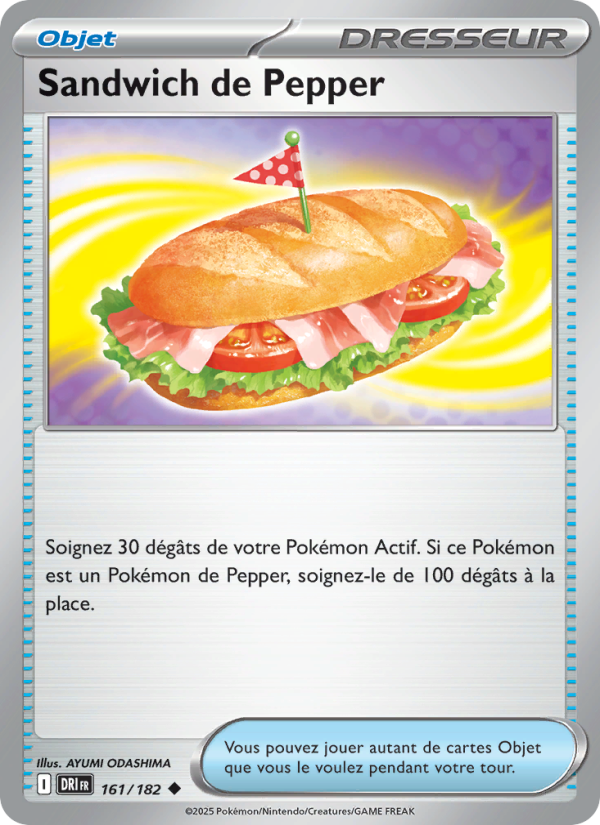 Carte Pokémon Sandwich de Pepper 161 Rivalités Destinées