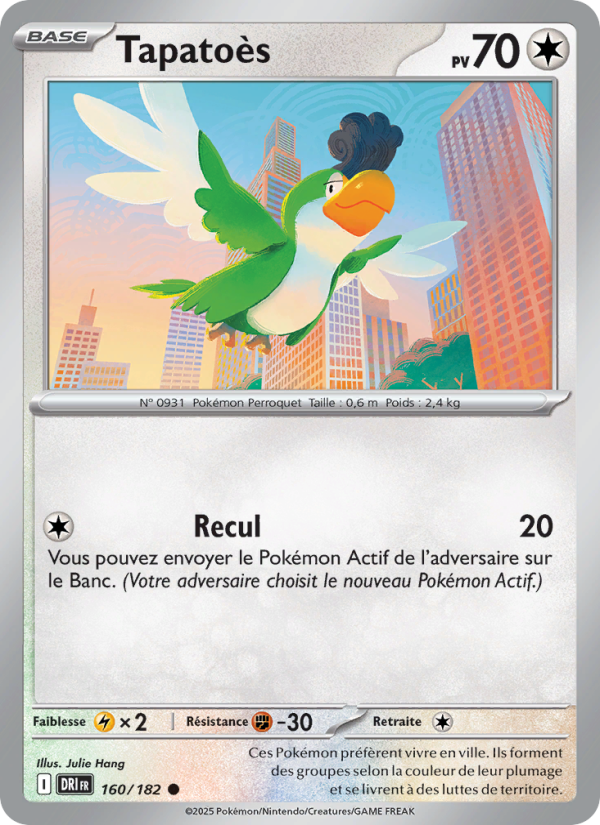 Carte Pokémon Tapatoès 160 Rivalités Destinées