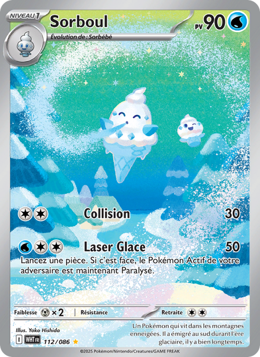 Carte Pokémon Sorboul 112 Flamme Blanche