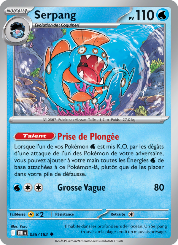 Carte Pokémon Serpang 055 Rivalités Destinées