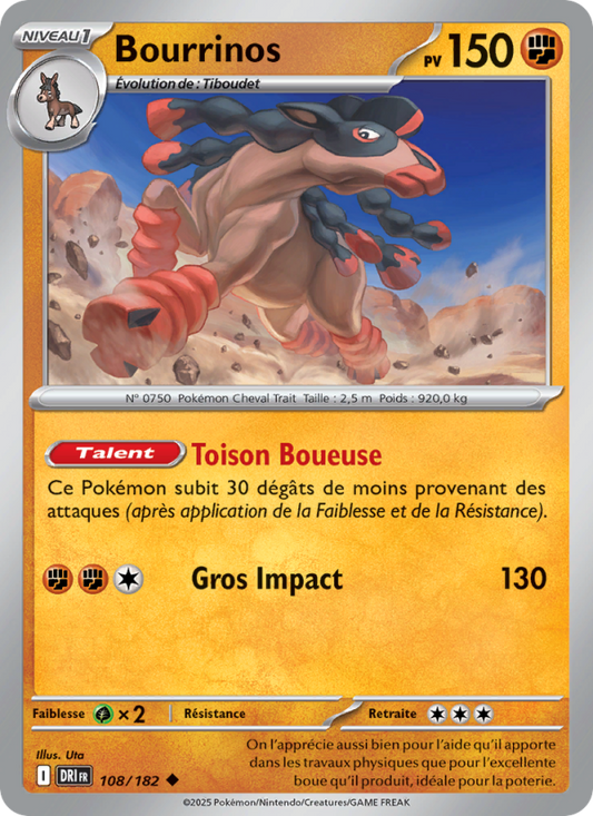 Carte Pokémon Bourrinos 108 Rivalités Destinées