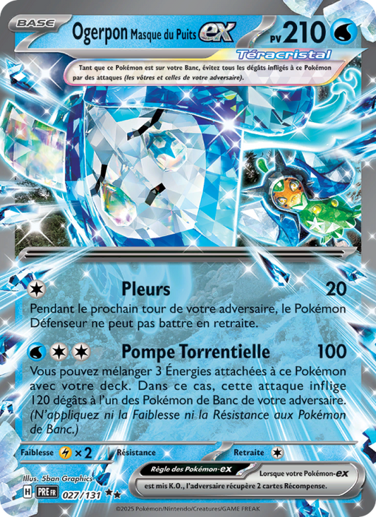 Carte Pokémon Ogerpon Masque du Puits-ex 027 Évolutions Prismatiques
