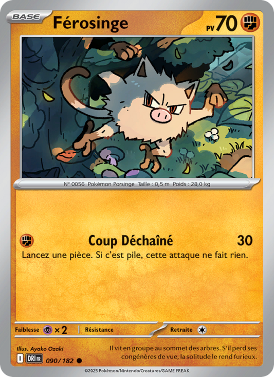 Carte Pokémon Férosinge 090 Rivalités Destinées
