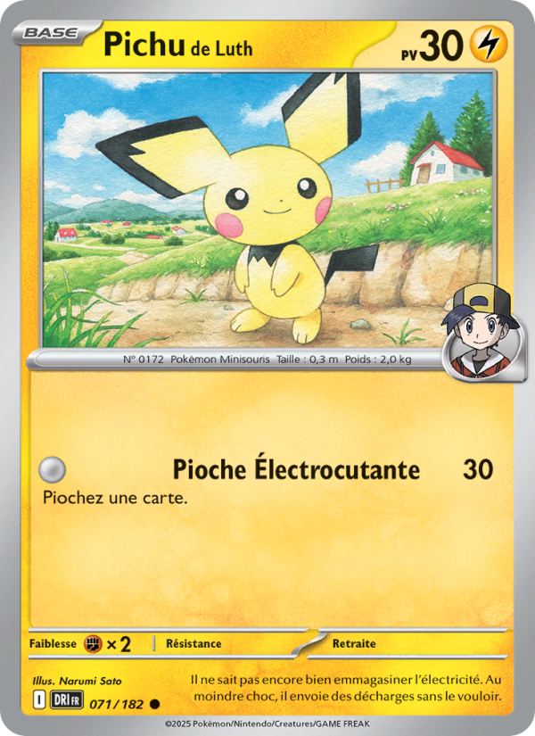Carte Pokémon Pichu de Luth 071 Rivalités Destinées