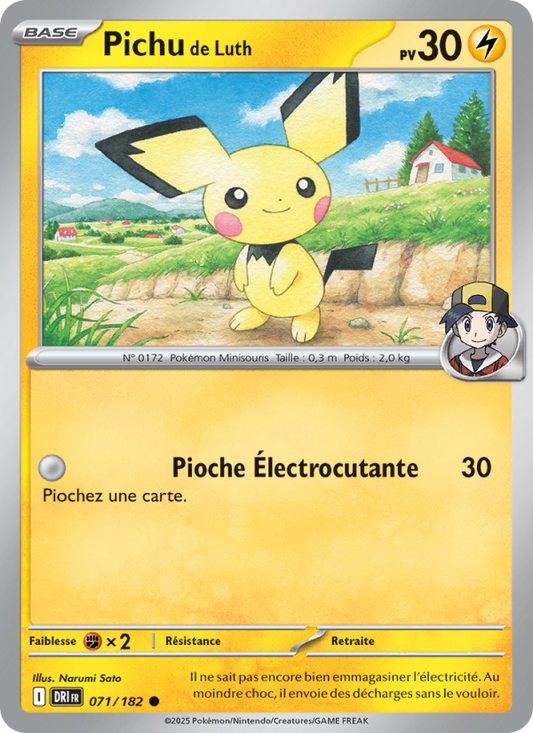 Carte Pokémon Pichu de Luth 071 Rivalités Destinées