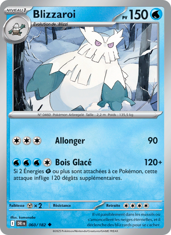 Carte Pokémon Blizzaroi 060 Rivalités Destinées