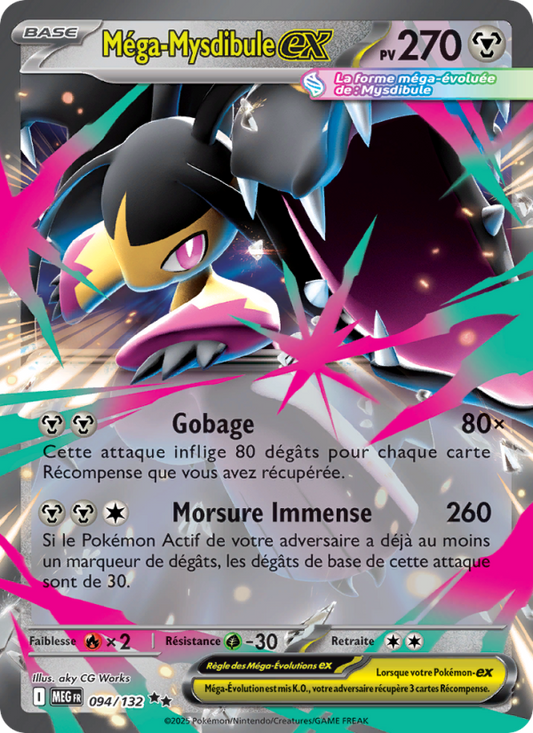 Carte Pokémon Méga-Mysdibule-ex 094 Méga-Évolution