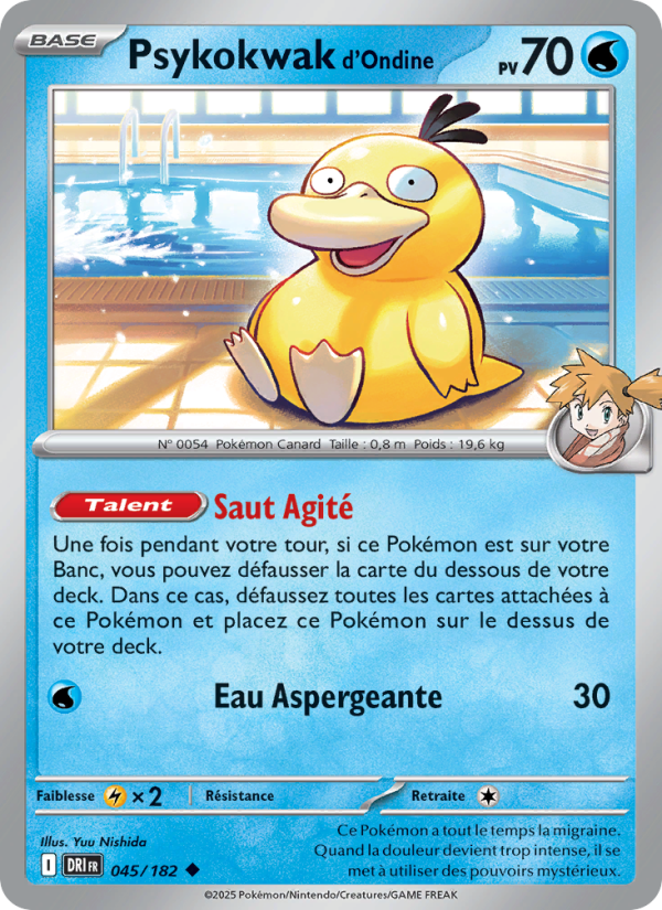 Carte Pokémon Psykokwak d'Ondine 045 Rivalités Destinées