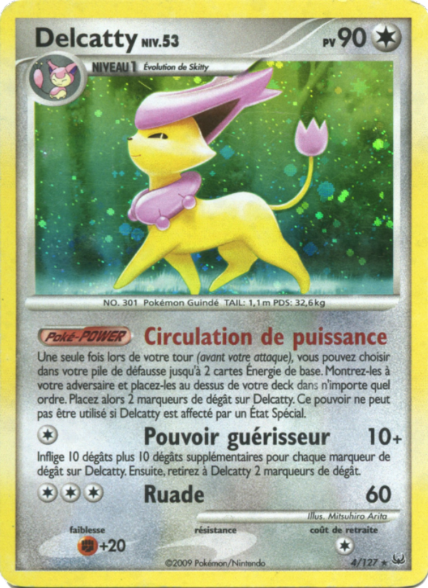 Carte Pokémon Delcatty 4 Platine