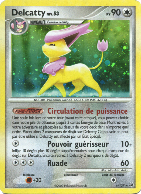 Carte Pokémon Delcatty 4 Platine