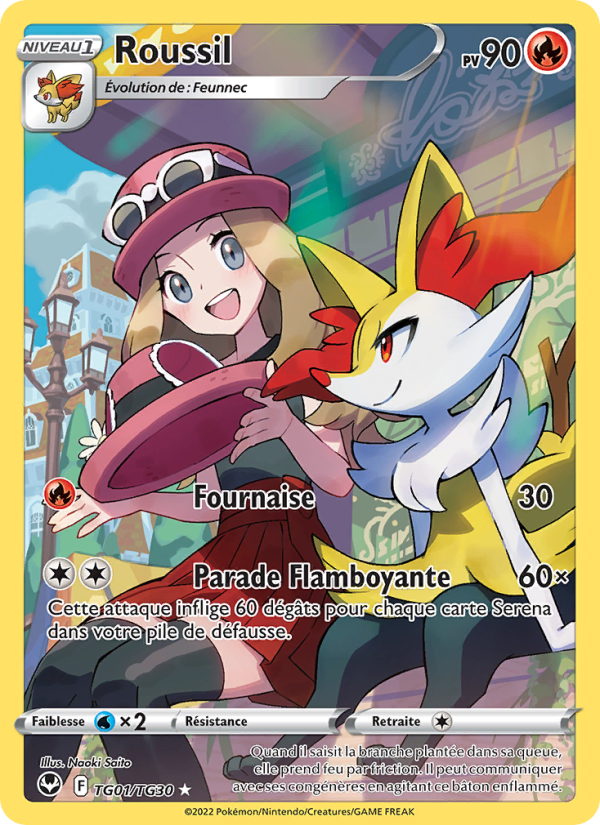 Carte Pokémon Roussil TG01 Tempête Argentée