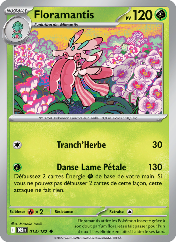 Carte Pokémon Floramantis 014 Rivalités Destinées
