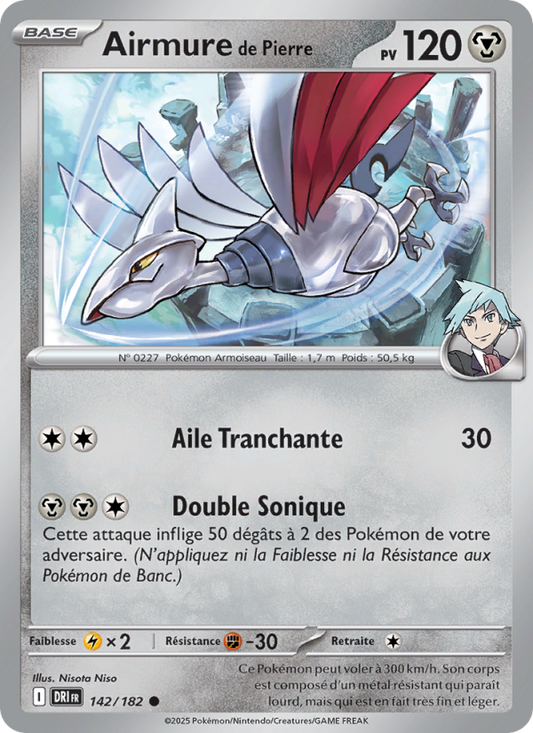 Carte Pokémon Airmure de Pierre 142 Rivalités Destinées