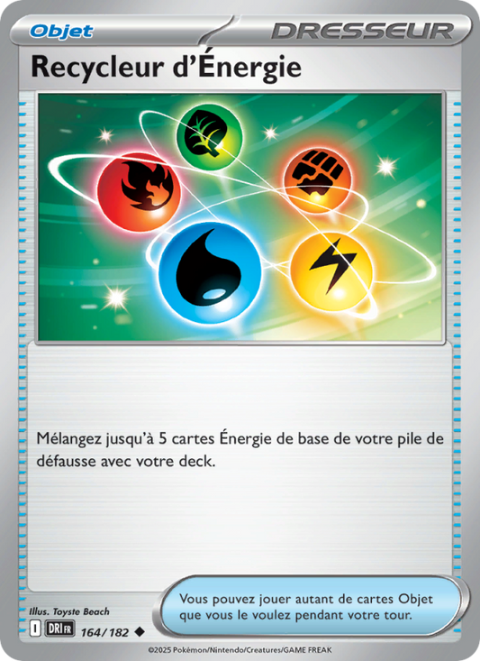 Carte Pokémon Recycleur d'Énergie 164 Rivalités Destinées