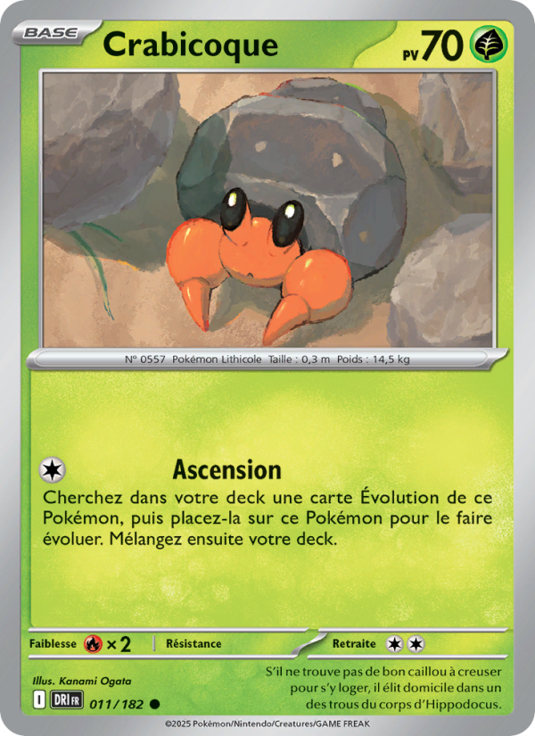 Carte Pokémon Crabicoque 011 Rivalités Destinées