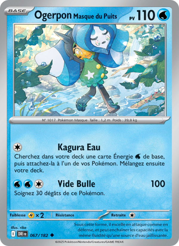 Carte Pokémon Ogerpon Masque du Puits 067 Rivalités Destinées