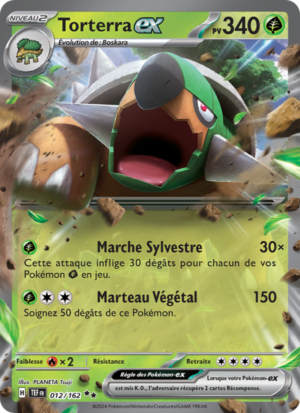 Carte Pokémon Torterra-ex 012 Forces Temporelles