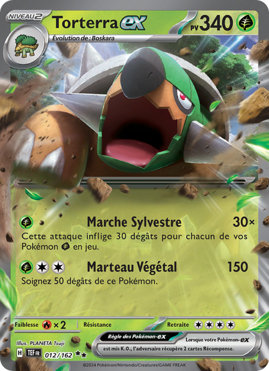 Carte Pokémon Torterra-ex 012 Forces Temporelles