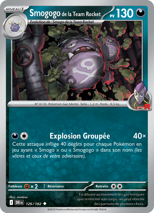 Carte Pokémon Smogogo de la Team Rocket 126 Rivalités Destinées