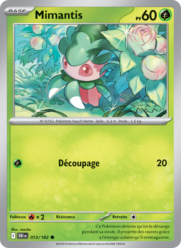 Carte Pokémon Mimantis 013 Rivalités Destinées