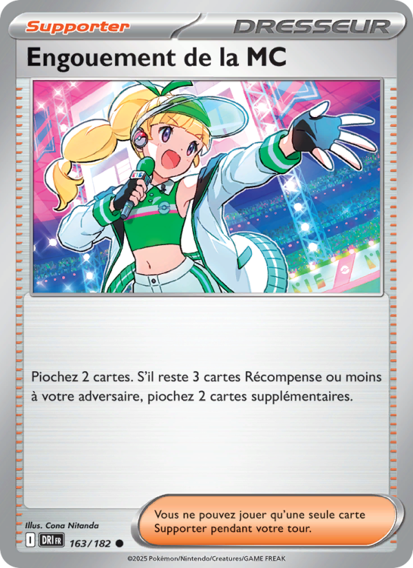 Carte Pokémon Engouement de la MC 163 Rivalités Destinées