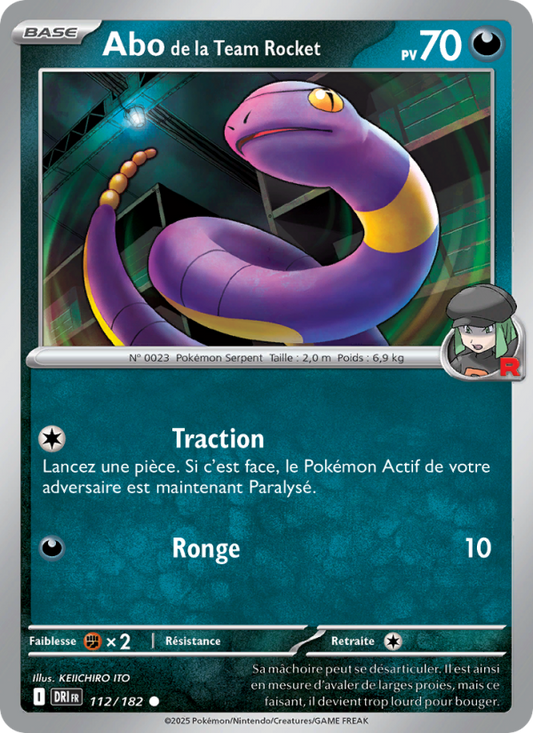 Carte Pokémon Abo de la Team Rocket 112 Rivalités Destinées